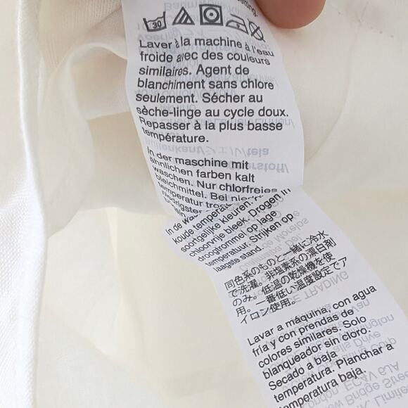 J.Crew Point Sur Peplum White Linen Cotton Lace-Up Sleeveless Top, size XS - Picture 8 of 8